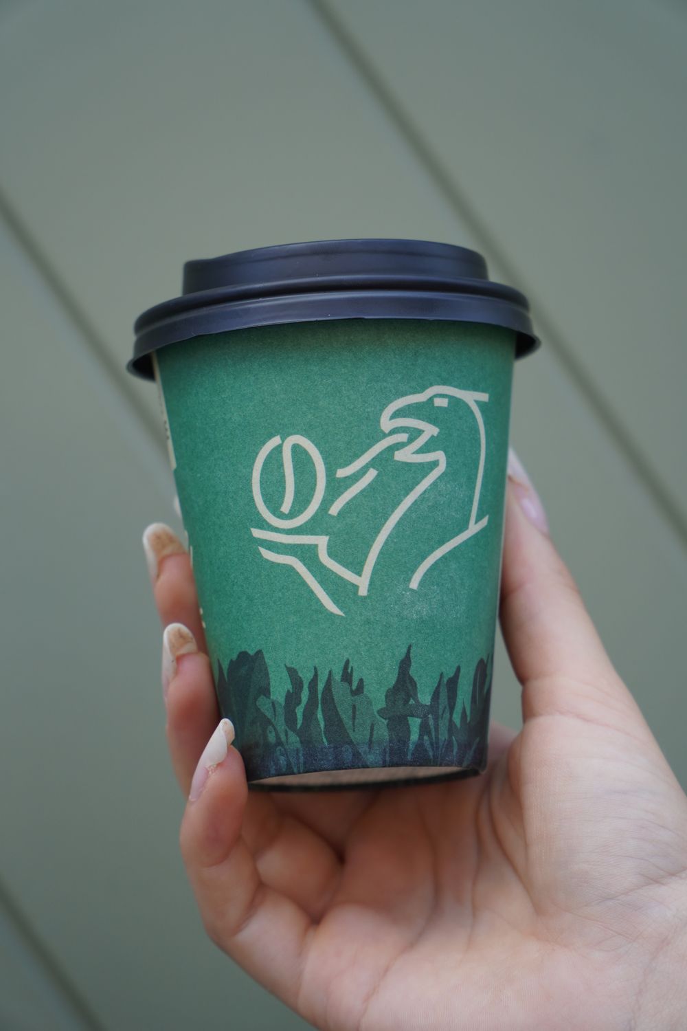 Pahar de cafea reutilizabil, cadru apropiat